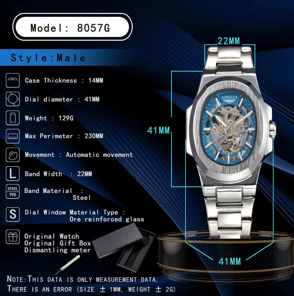 Mechanix Watch reloj automático de acero para hombre